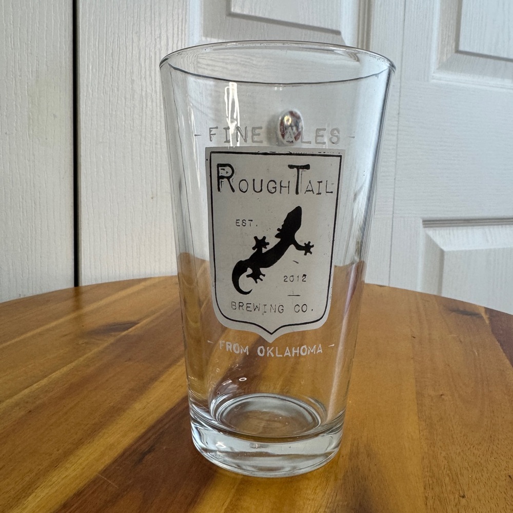Fine Ales Rough Tail Brewing Company Oklahoma 2012 Glass Man Cave‎ Bar